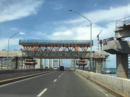 on-going contruction of the third cebu-mactan bridge